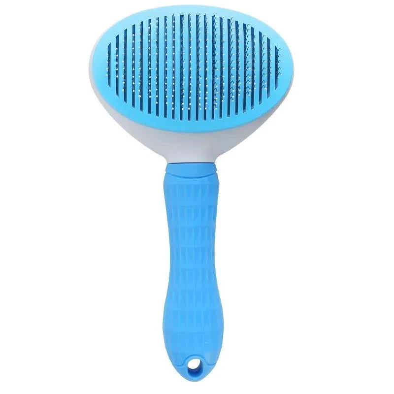 Cepillo para perros y gatos, peine autolimpiante para eliminar el pelo, herramienta de aseo para mascotas, peine desenredante para perros y accesorios para mascotas.
