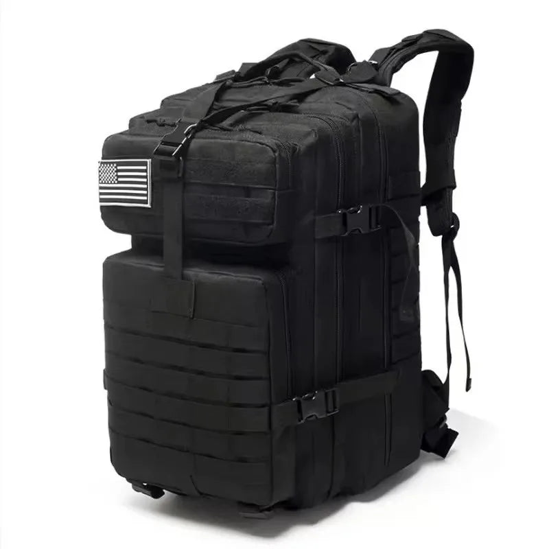 Mochila de escalada para actividades al aire libre con camuflaje para hombre, mochila deportiva de viaje, mochila táctica de gran capacidad para hombre.