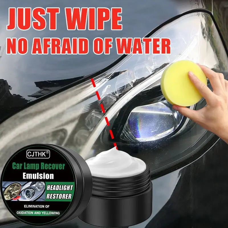 Car Headlight Restoration Polishing Kit, Headlamp Scratch Remover, Repair and Cleaning Paste, Oxidation Remover, Headlight Polish Liquid