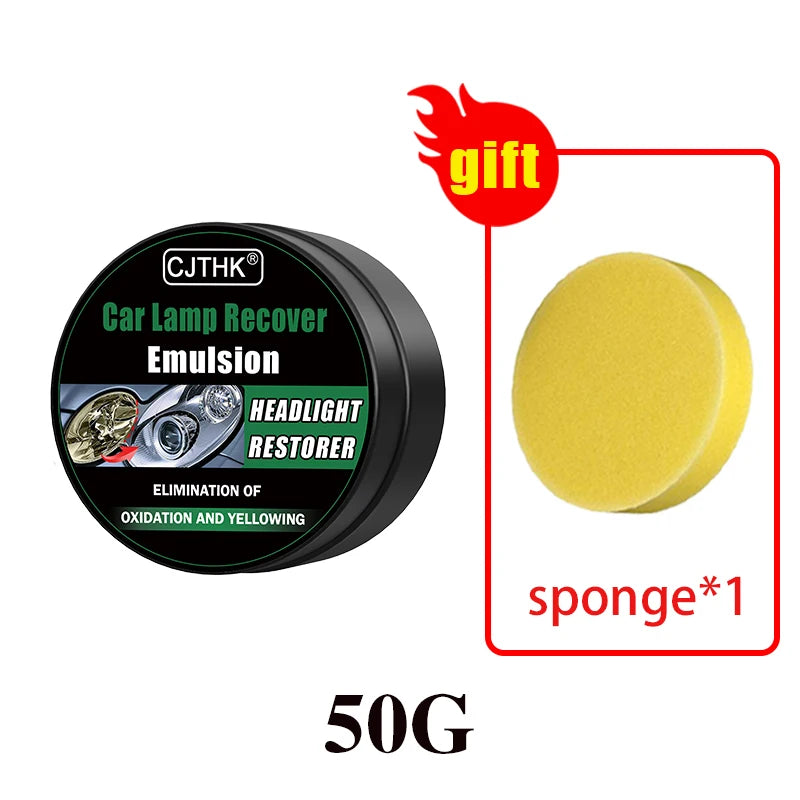 Car Headlight Restoration Polishing Kit, Headlamp Scratch Remover, Repair and Cleaning Paste, Oxidation Remover, Headlight Polish Liquid