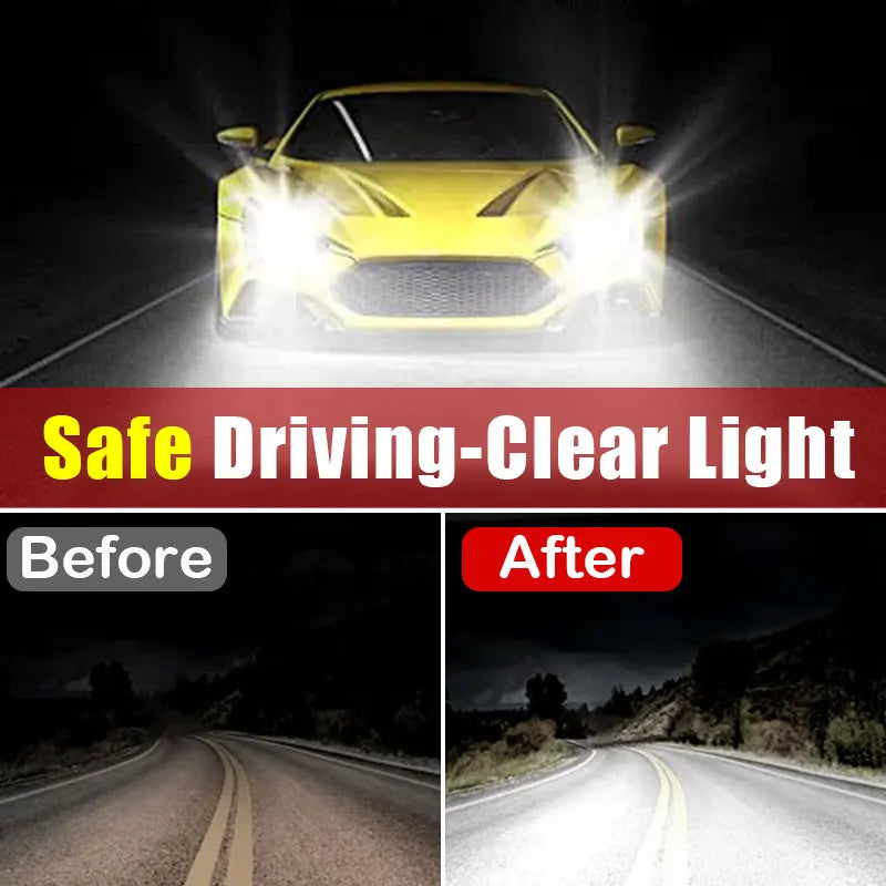 Car Headlight Restoration Polishing Kit, Headlamp Scratch Remover, Repair and Cleaning Paste, Oxidation Remover, Headlight Polish Liquid