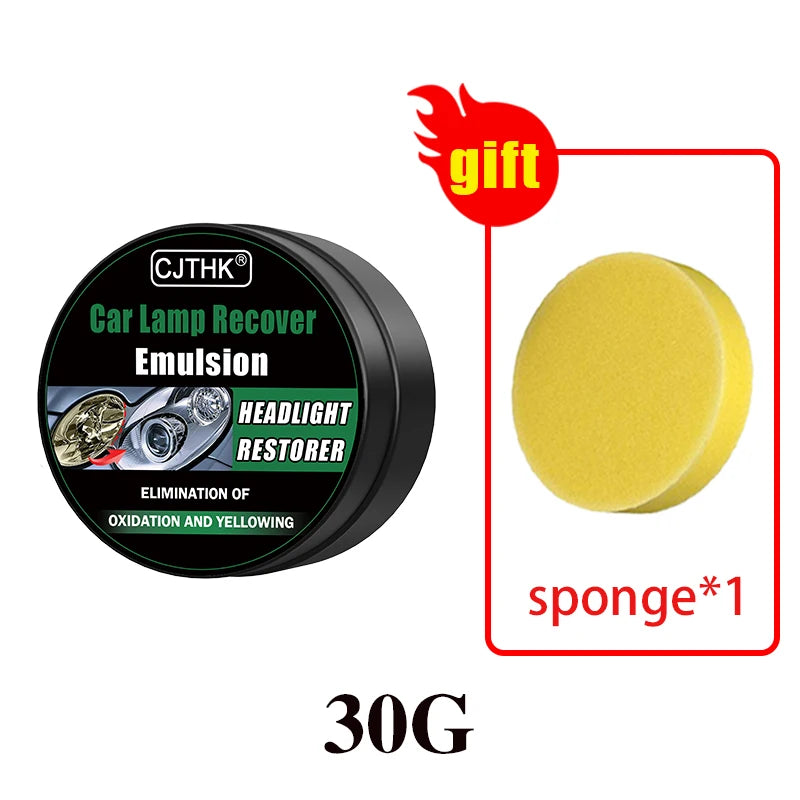 Car Headlight Restoration Polishing Kit, Headlamp Scratch Remover, Repair and Cleaning Paste, Oxidation Remover, Headlight Polish Liquid