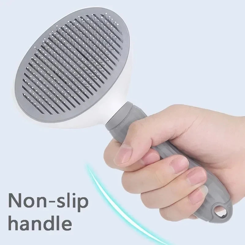 Cepillo para perros y gatos, peine autolimpiante para eliminar el pelo, herramienta de aseo para mascotas, peine desenredante para perros y accesorios para mascotas.