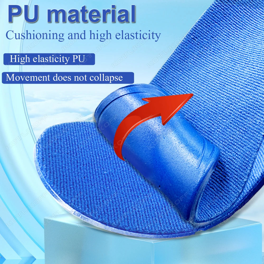 Plantillas ortopédicas para adultos y niños con soporte para el arco del pie, para pies planos y arco alto, fascitis plantar, absorción de impactos y uso deportivo para correr.
